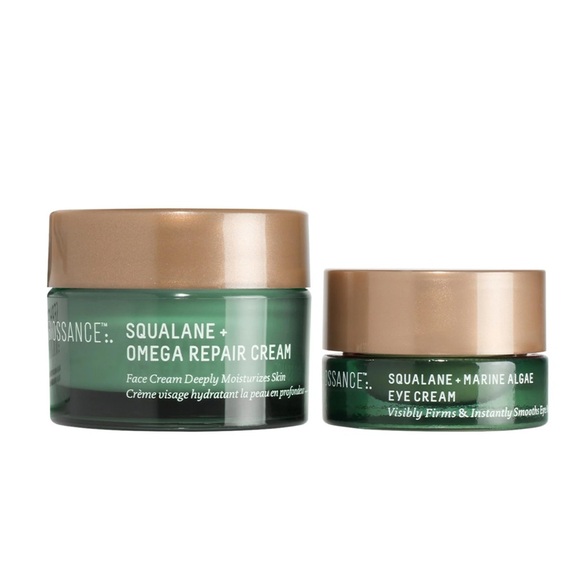 Biossance Squalane + Omega Repair Cream & Eye Cream - Skinstant Transformation - Picture 1 of 2